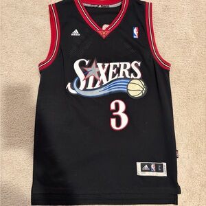 Adidas Old School Allen Iverson Philadelphia 76ers Stitched Jersey Men’s Large